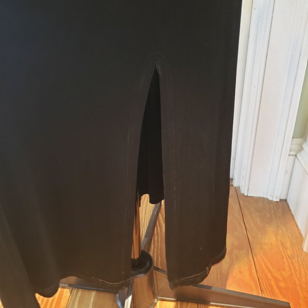 Vintage 90s Y2K Black maxi slip empire waist dress - Picture 3 of 11